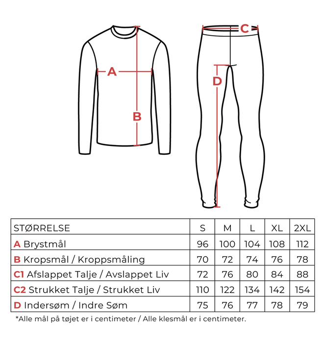 Oak Creek termoundertøy svart str. XXL
